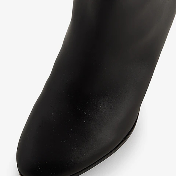 Genuine Leather Buckle Heeled Tall Boots - NEW - Picture 3 of 3